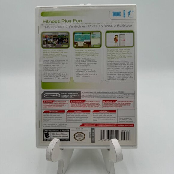 Wii Fit we Fit Plus we play bundle Three games  (2008 Nintendo Wii Fitness DVD V - Picture 5 of 9